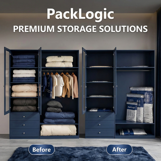 PackLogic Cordless Travel Vacuum Bag Set