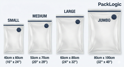 PackLogic Cordless Travel Vacuum Bag Set